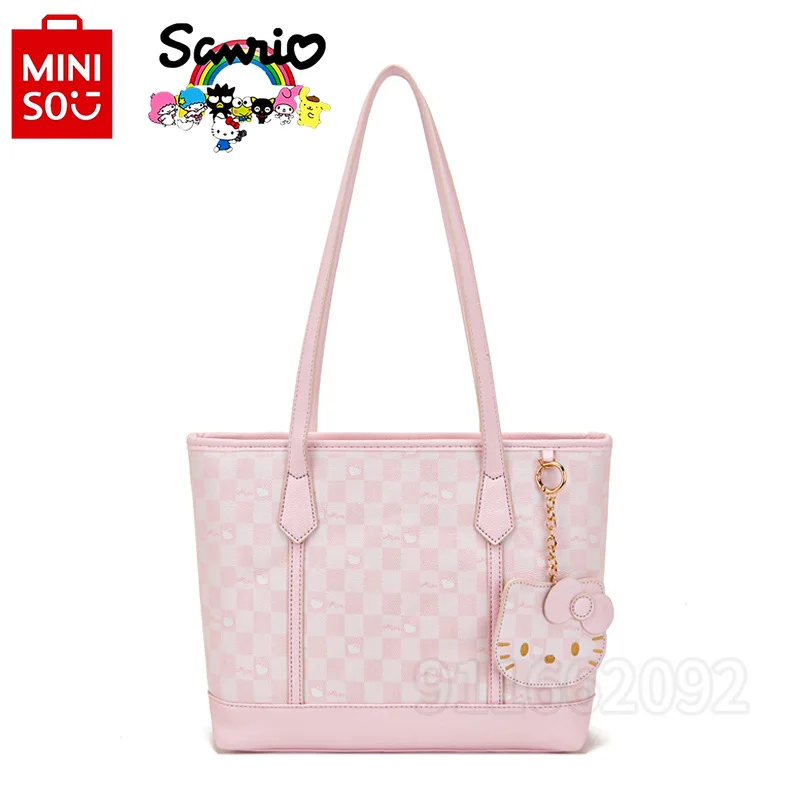 

MINISO Hello Kitty New Women's Shoulder Bag Luxury Brand Fashion Trend Women's Handbag Cartoon Women's Tote Bag Large Capacity