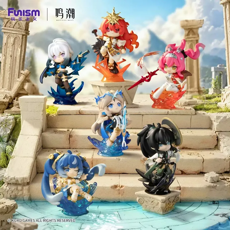 New Genuine Funism Wuthering Waves Q Version Figure Blind Box Iuno Cartethyia QIUYUAN AUGUSTA Desktop Ornament Model Toy Gift