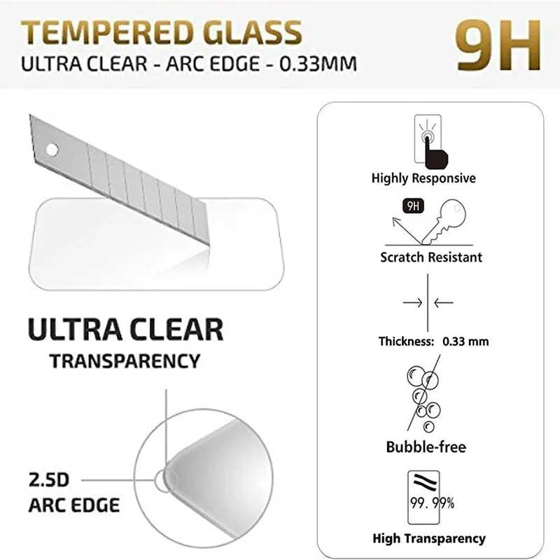 2PCS Tempered Glass For Redmi Note 13 12 11 Pro Plus 5G Note 10 Pro 9 8 7 11S 10S 9S 12 10 9T Full Cover Screen Protector Film