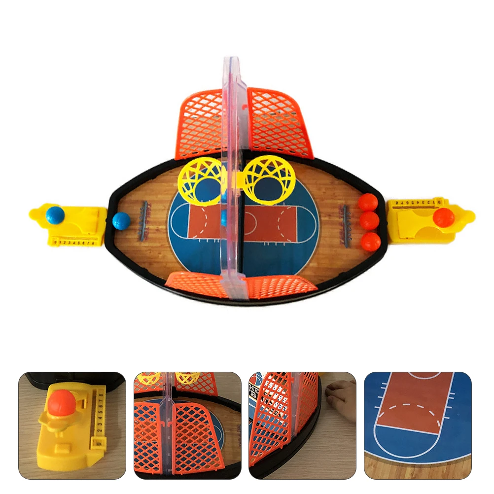 

Mini Basketball Court Game Indoor Shooting Educational Toy Kids Hand Eye Coordination Plastic Desktop Fun Learning Sport