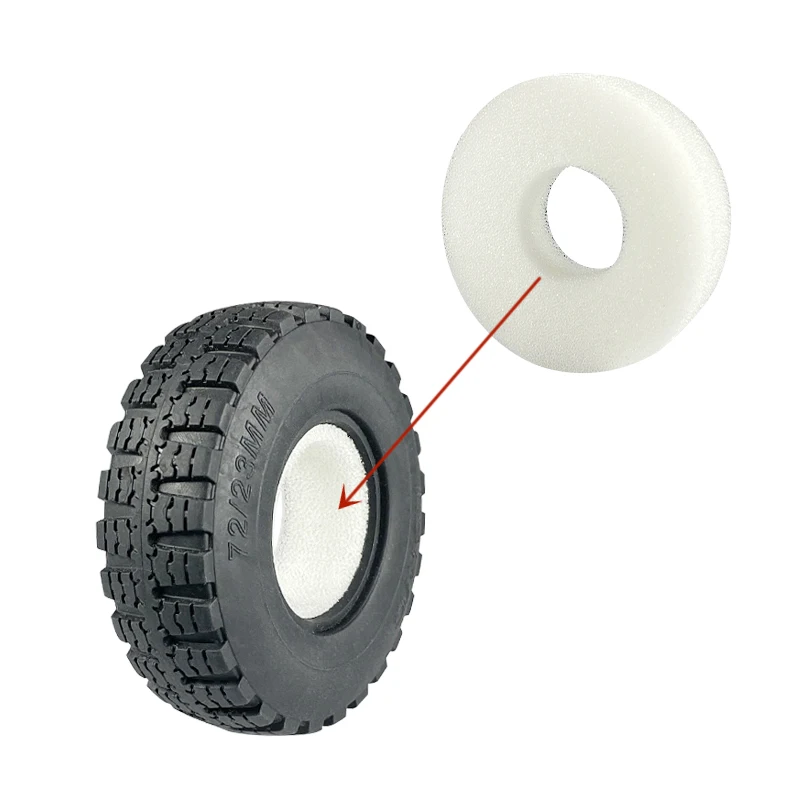 LDRC LD-P06 LD P06 Unimog 4 pezzi inserto pneumatico ruota spugna schiuma 1/12 RC camion ricambi auto accessori