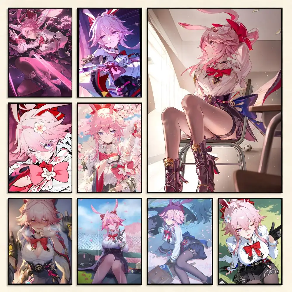 Game Character Honkai Star Rail Evanescia Poster Digital Solvent Print Waterproof PP Fade-Resistant Wall Art Room Decor Gift
