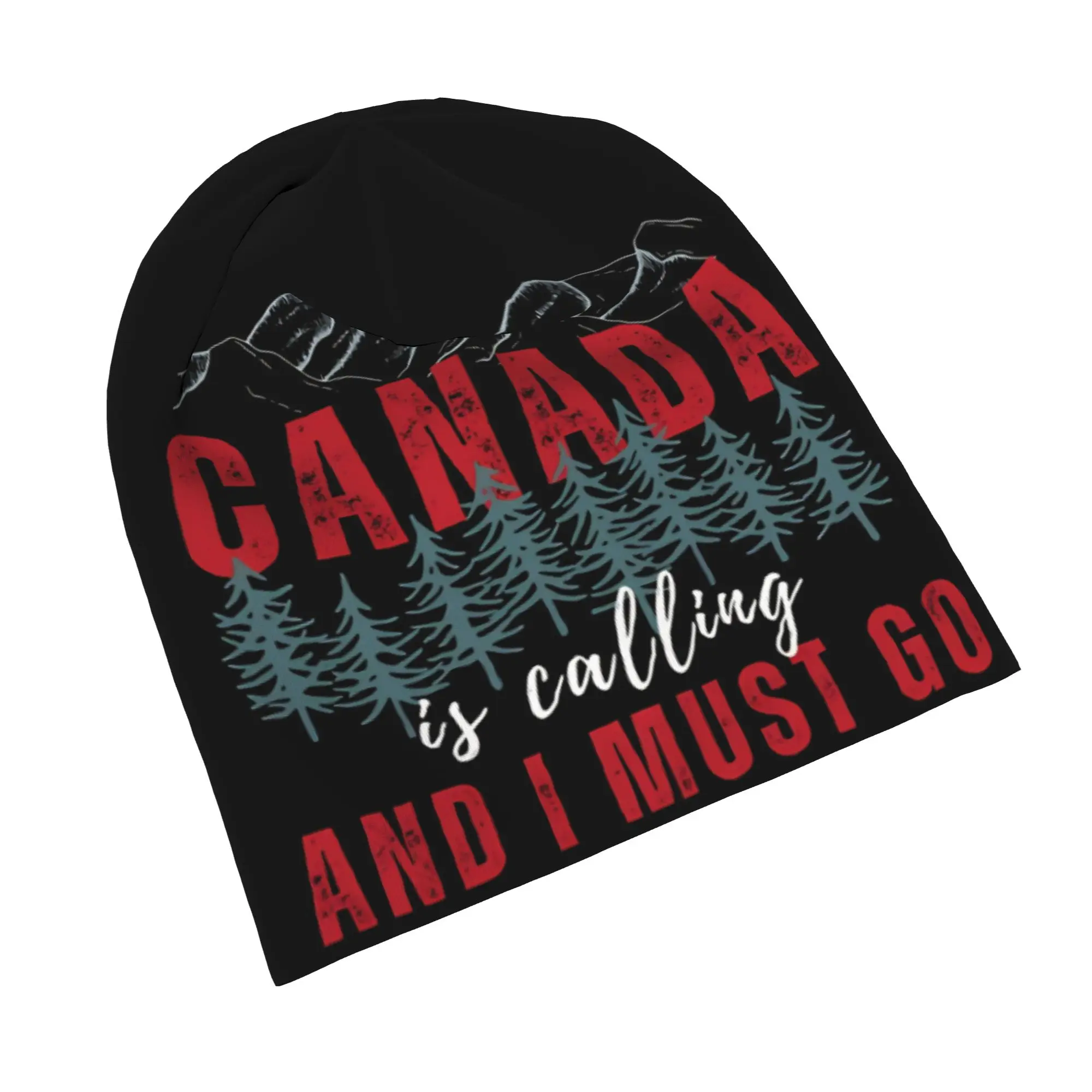 Funny Canada Is Calling and I Must Go Flag  Beanie Cap for Men Women Streetwear  Beanies Hat for Running