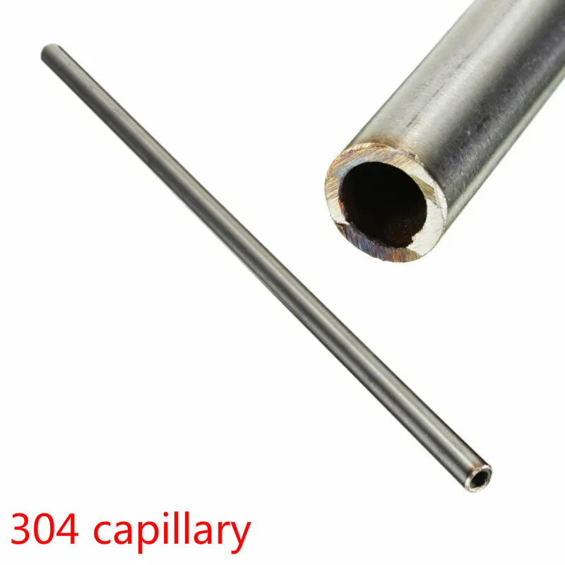 Silver 304 Stainless Steel Capillary Tube pipe 12mm OD 10mm ID 500mm Length Home Improvement Accessories customize