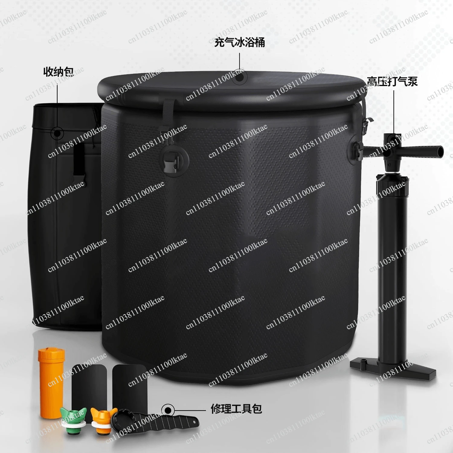 Sports Inflatable Ice Bath Bucket Portable Folding Cold Water Soaking Pool Fitness Relaxation Aids
