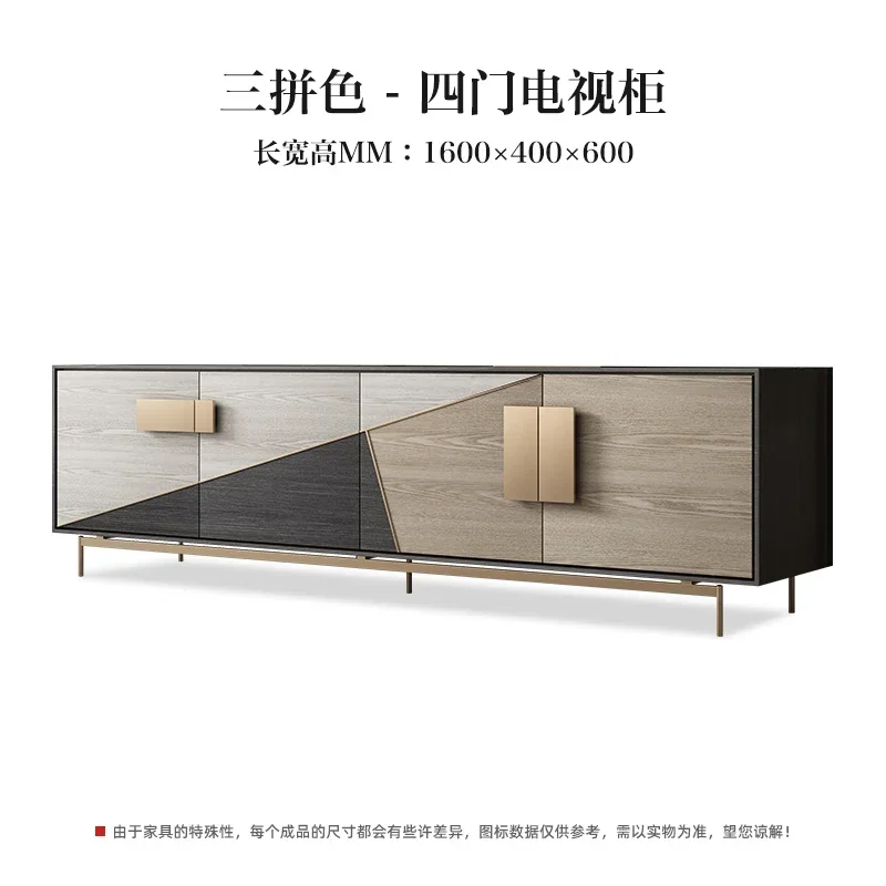

Italian TV cabinet coffee table combination modern light luxury living room floor cabinet Nordic bedroom storage side cabinet