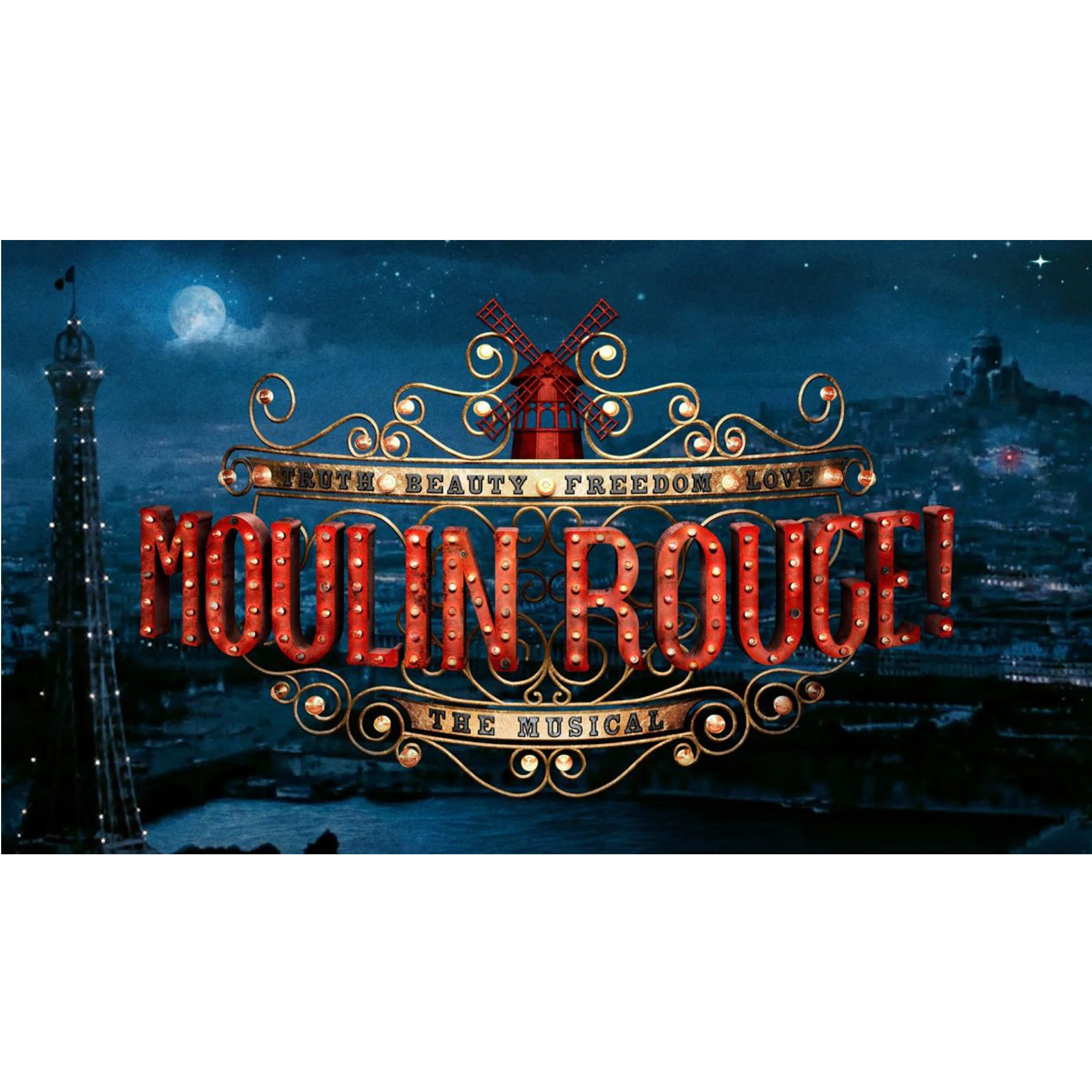 

France Paris Moulin Rouge Night Street birthday party photo background photography backdrop banner studio