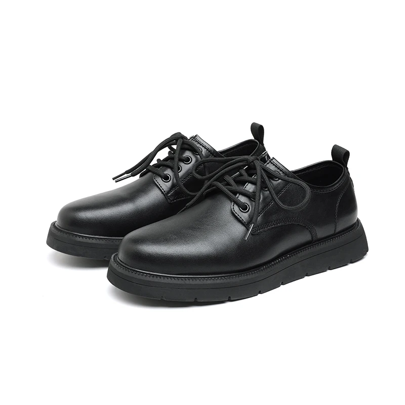 

Men Derby Shoes PU Flat Bottom Daily Commuting Business Formal Men Shoes Size 38-46