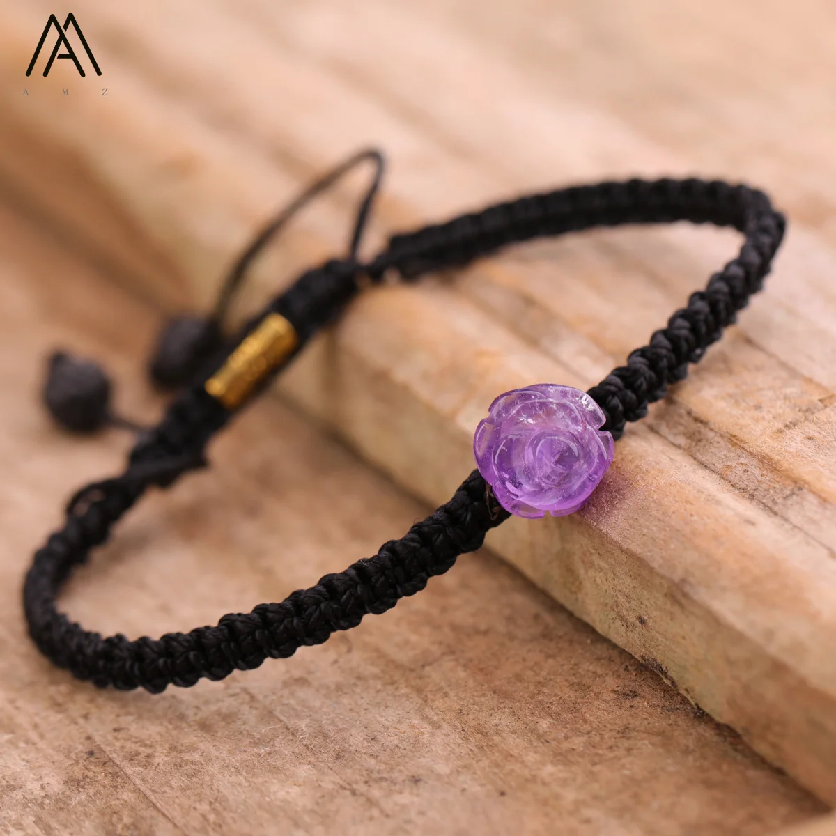 Pulsera minimalista de flores rosas, cuentas de piedra talladas a mano, joyería de cristal curativo, regalo de San Valentín de amor