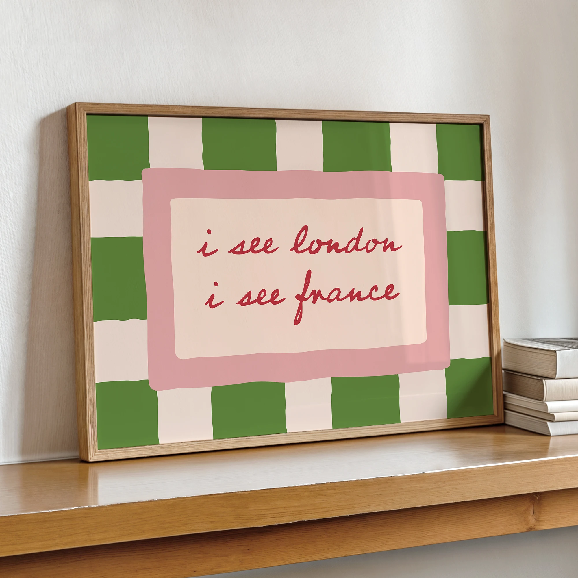 Funny Print I See London I See France Wall Art Prints Canvas Painting Poster Picture For Living Bedroom Dining Room Home Decor