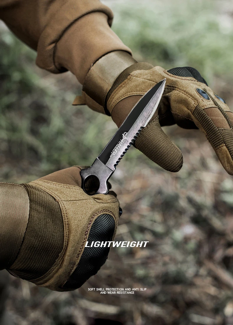 Taktische Handschuhe für Herren, Touchscreen, Kohlefaser, Hartschalenhandschuhe, Damen, schnittfest, militärisch, rutschfest, taktische Outdoor-Handschuhe – Detail 4