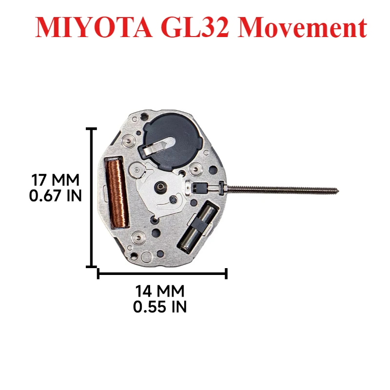 New MIYOTA GL32 Movement Quartz Electronic GL30 Movement Three Hands Watch Repair Movement Replacement Parts