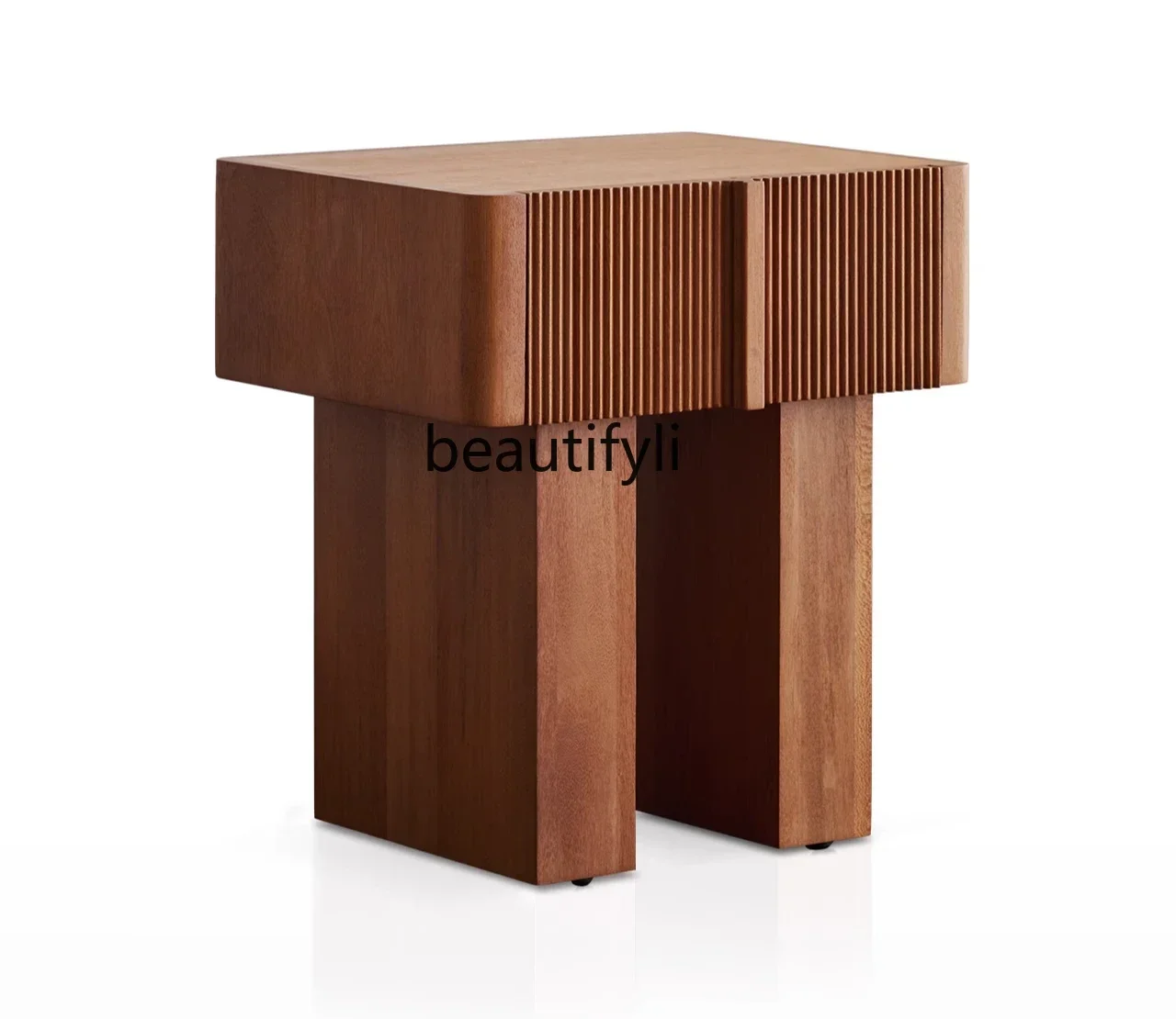 

cc182R Storage antique style bedside side cabinet retro style solid wood small edge few advanced sense R