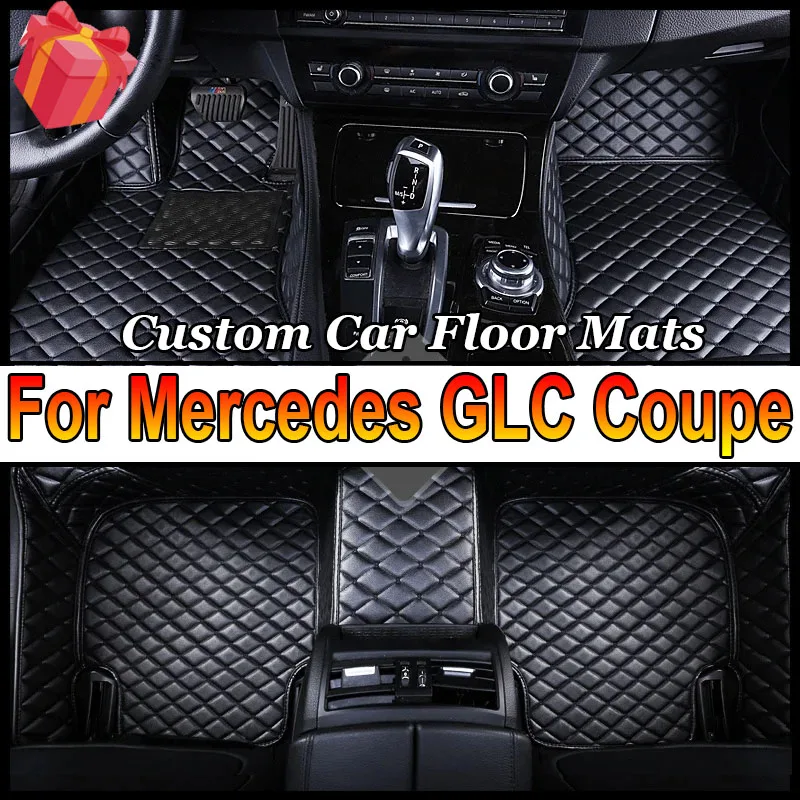 Custom Car Floor Mats for Mercedes GLC Coupe 2017-2022 Years Interior Details Car Accessories Carpet