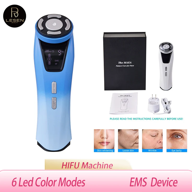 

EMS facial massager micro-Hifu facial radio frequency cosmetology instrument tight anti-wrinkle ultrasound skin rejuvenation US