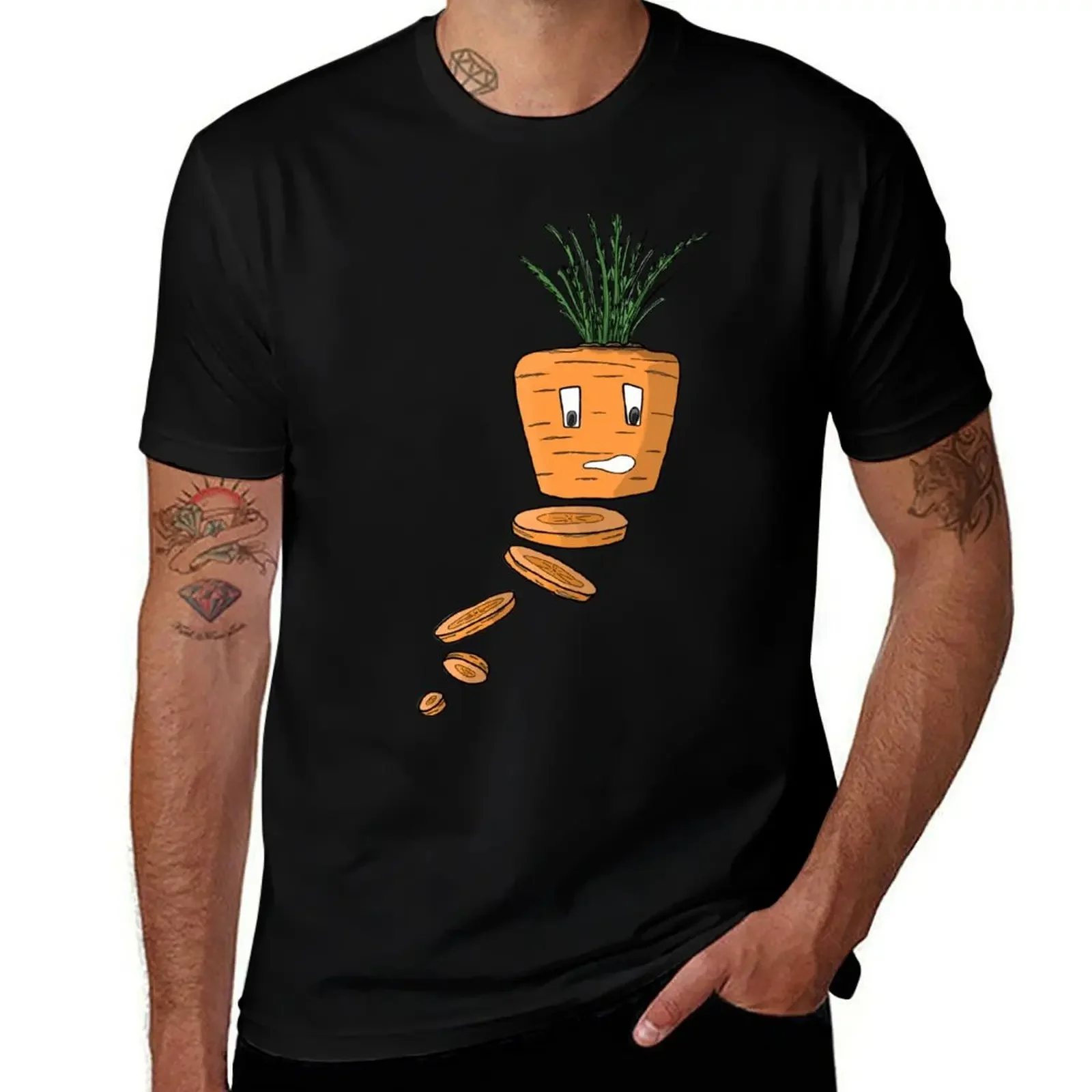 cute carrot T-Shirt anime clothes graphic t shirts men tshirt