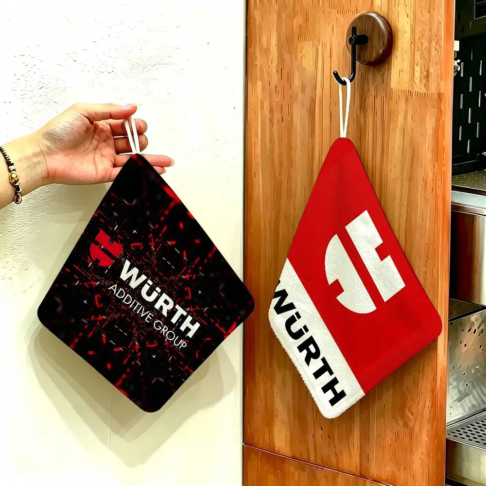 Wurths Tool Multi-scene Polyester Cotton Towel, Hanging Hand Wiping Cloth for Kitchen Bathroom Hotel