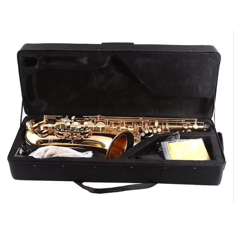 Hooqu بالجملة رخيصة المهنية تينور ساكس سوبرانو ساكس الصينية مع الملحقات النحاس ألتو ساكسفون