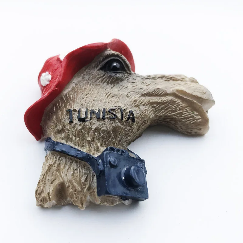 Tunisian camel head design Fridge magnet gift resin decoration message stickers travel souvenirs