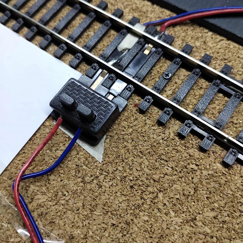 1PCS 1:87 HO Scale Train Railway Model Materials Simulation Rails Junction Box Track Power Strips DIY Diorama Kits