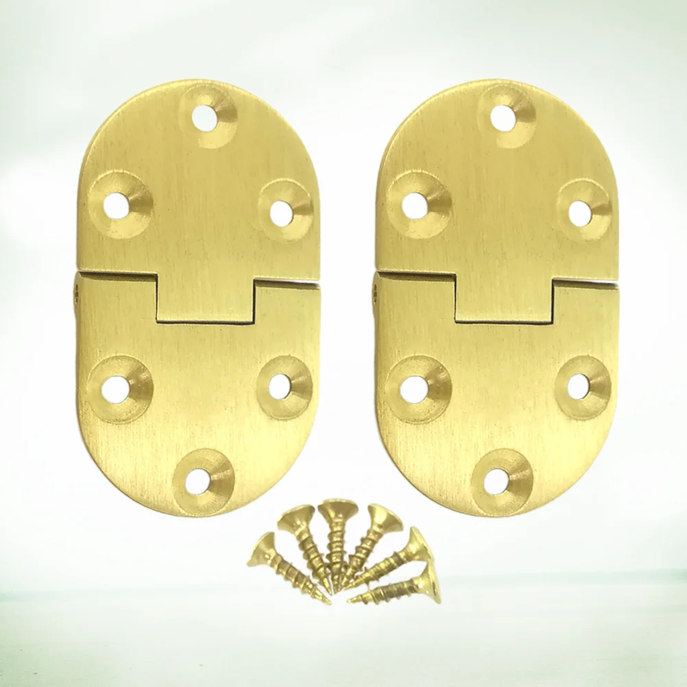 2 قطعة 3.0 مللي متر 90 درجة النحاس النقي النحاس للطي الربيع الصامت دائم غير الصدأ المفصلي المعدني للباب الخشبي Diy بها بنفسك الأثاث المفصلي #4