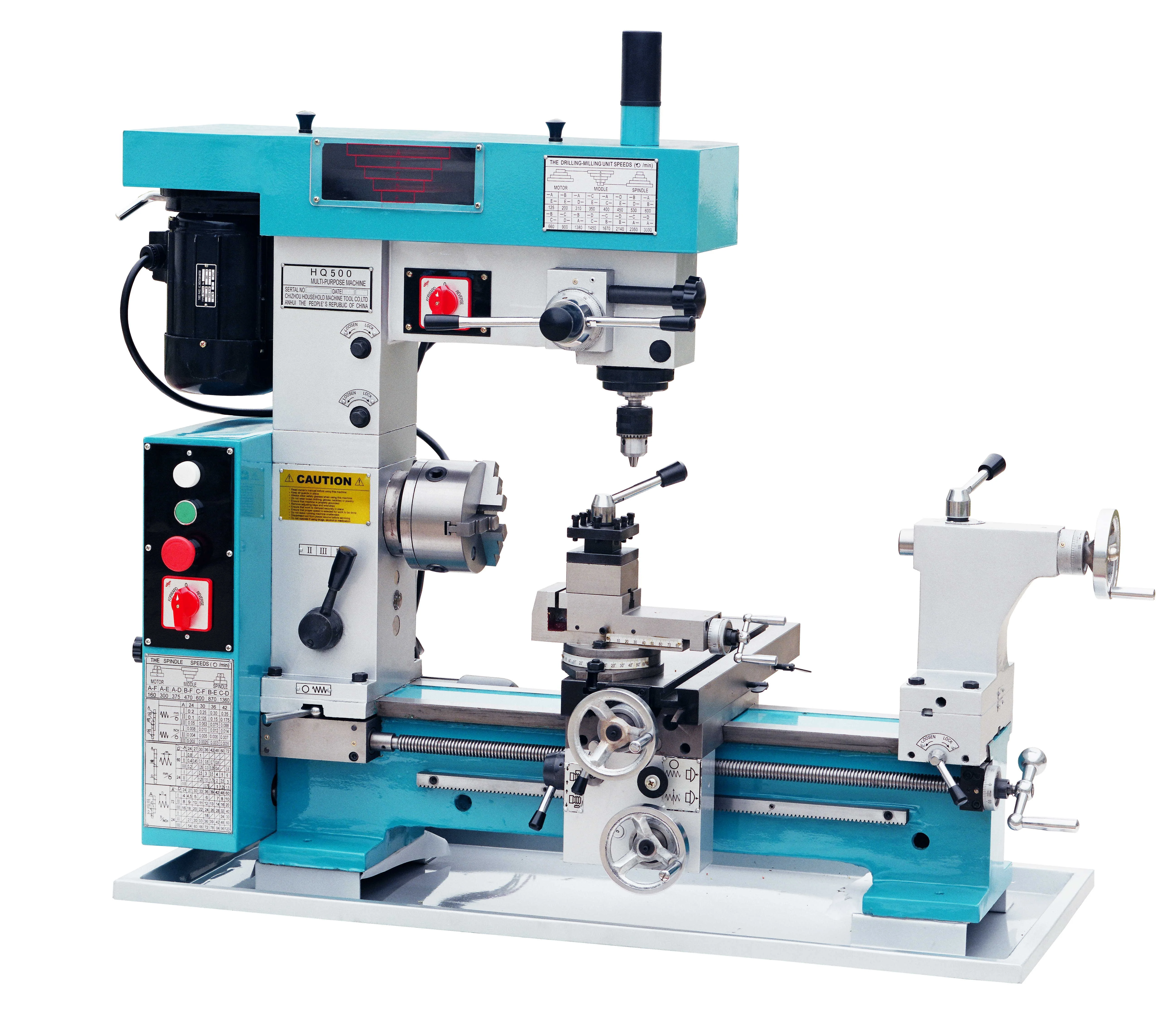 

Cheap Price Mill Lathe Combo Drilling Milling Multi Purpose Machine HQ500