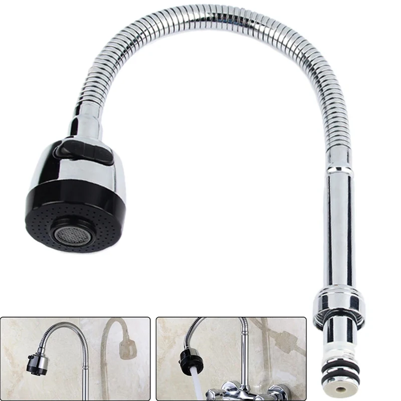 

Kitchen Faucet Plumbing Hose Universal Tube Stainless Steel Faucet Can Be Shaped Deformation Tube Splash Faucet Kitchen Faucet A