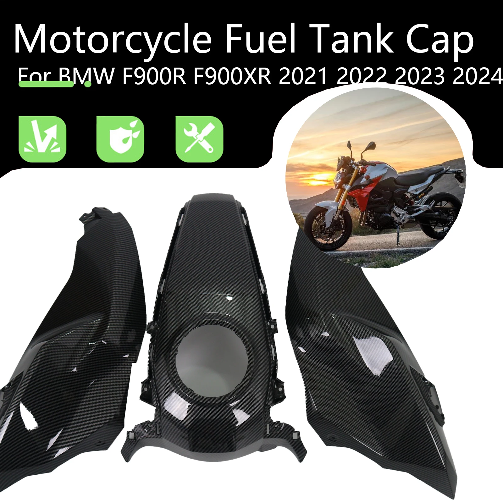 Motorcycle Accessories Fuel Tank Cap High-Quality ABS Carbon Fiber ABS Carbon Fiber For BMW F900 XR F900XR 2020-2024