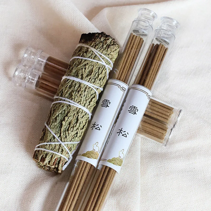 20pcs White Sage Incense Sticks Pau Santo Traditional Joss-stick For Purifing Air Cedar Aromatherapy Yoga Meditation Sip Tea