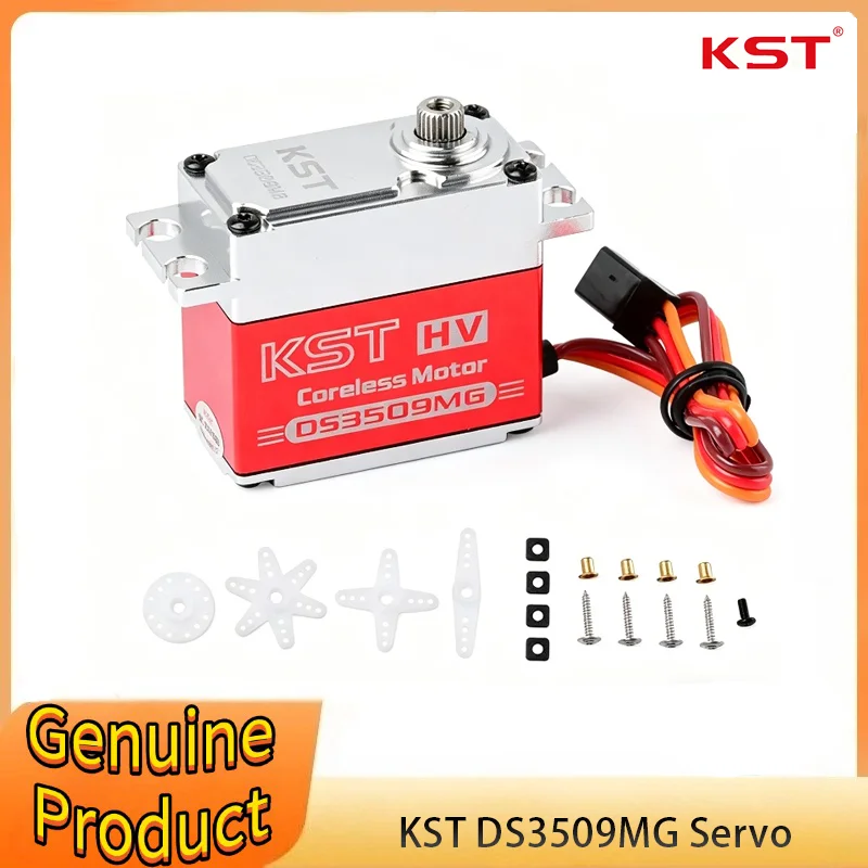 

KST DS3509MG 35kg 8.4V HV Digital Servo CNC Coreless motor Metal Gear 25T Large Torque For 30cc 120 Class RC Airplane Boat Car