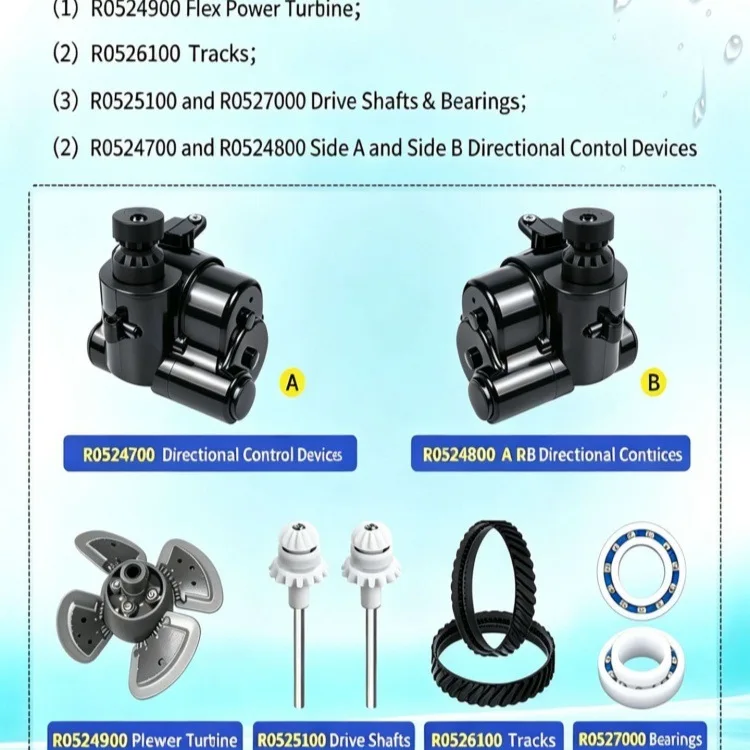 For Zodiac Mx8 Mx8Elite Pool Cleaner Rebuild Kit R0796200 Compatible Parts Set