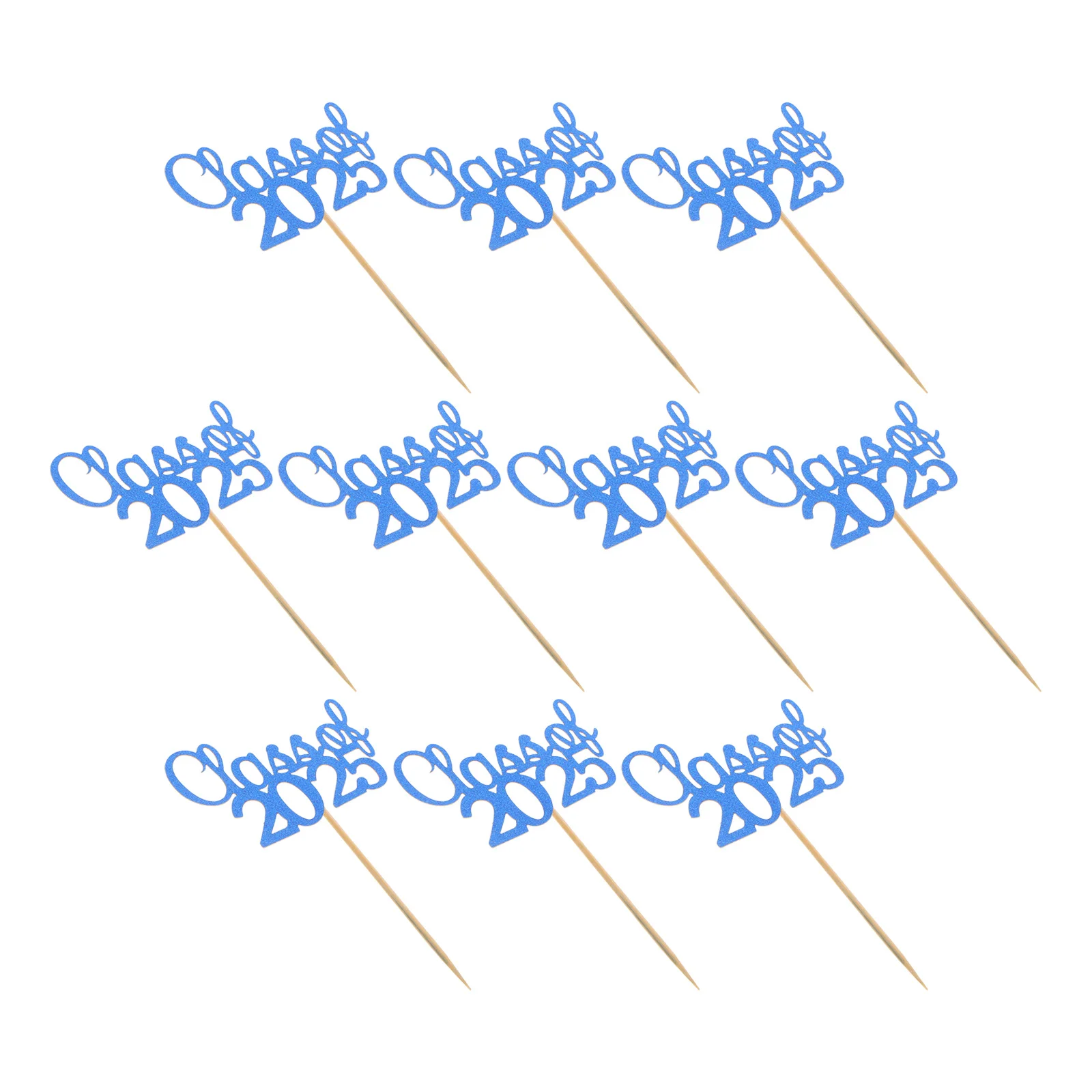 

10Pcs Graduation Cake Topper Unique Elegant Party Decorations Celebrate Graduation Season Congrats Grad Cupcake Toppers
