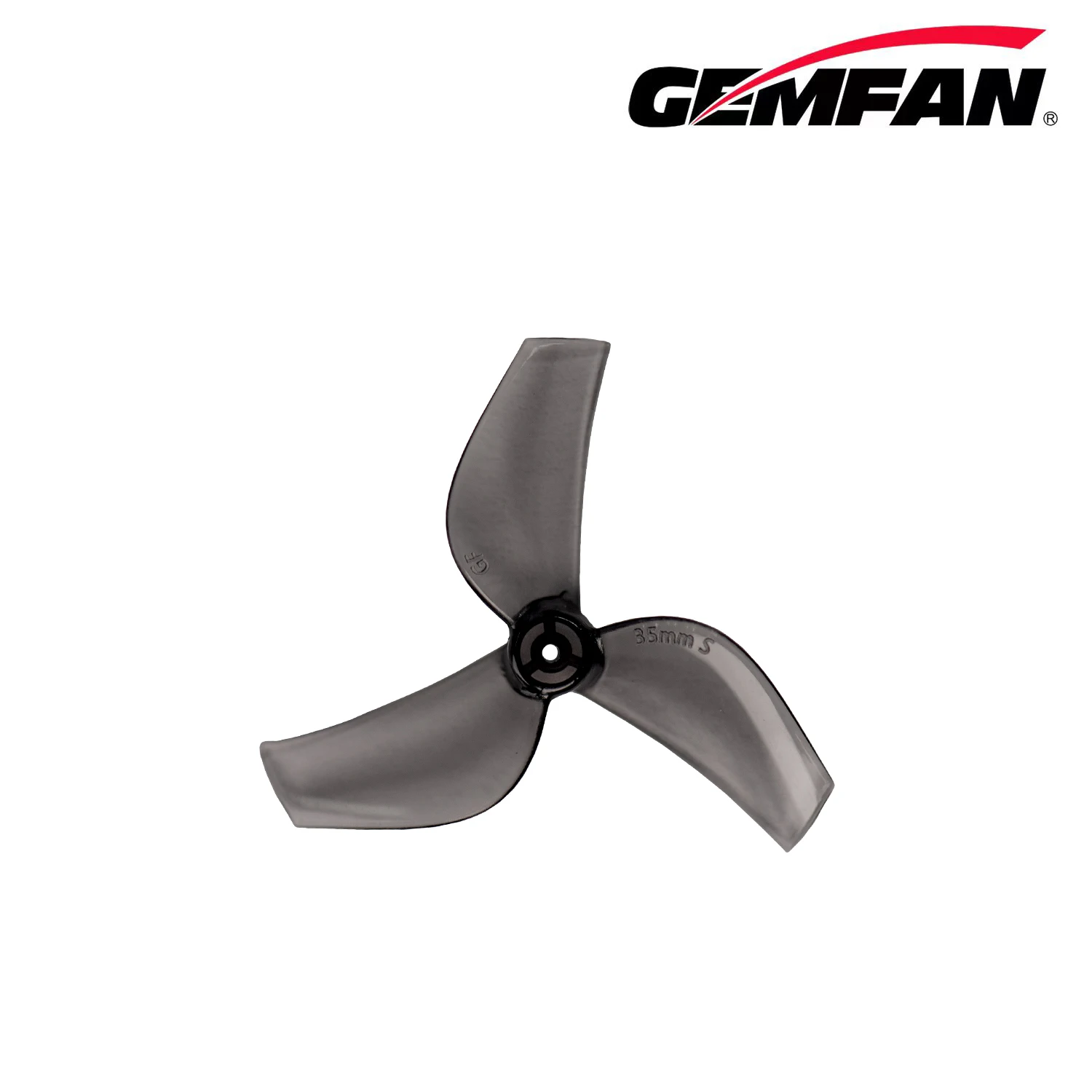 Gemfan 35S-3 プロペラ 35mm 0.96インチピッチ、4ペア3色オプション、デュアルホールサイズ、0.22g PC 2ブレード、タイニーフープドローン用