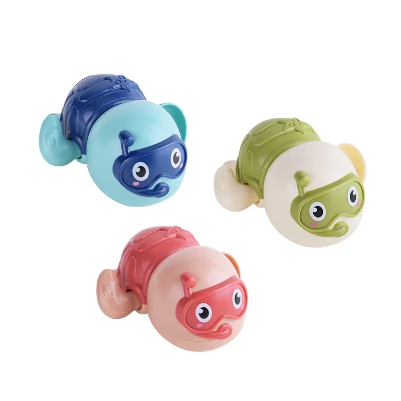 Juguetes de baño para bebés y niños, juguete de baño con mecanismo de relojería, tortuga bonita, 1 unidad