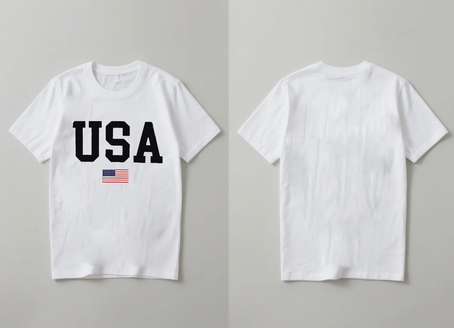2025 เสื้อแขนสั้นพิมพ์ลายธงชาติอเมริกาอินเทรนด์ใหม่สำหรับทุกเพศ