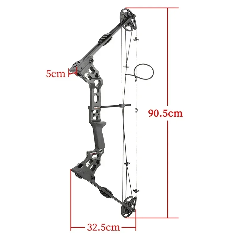 JUNXING Dragon X8 Compound Bow and Arrow Set 20-70lbs Adjustable 320fps Left/Right Hand Let-off 80% Shooting Hunting Accessories