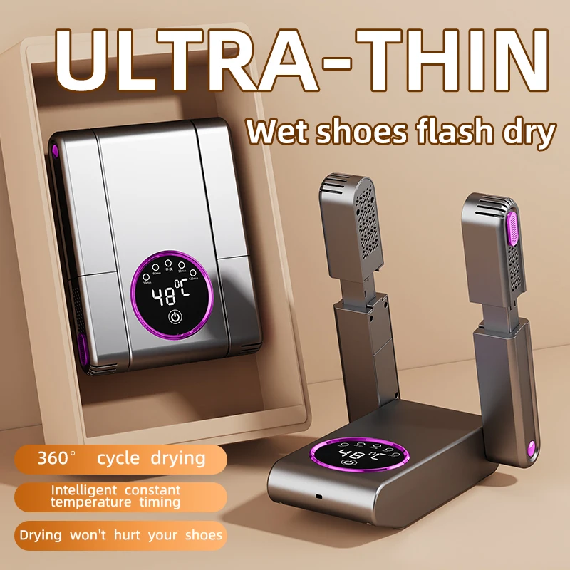 Ultra-thin Intelligent Shoe Dryer Timer Adjustable Dryer Quick Drying Deodorizing Sterilizing Shoe Dryer Shoe Warmer Heater