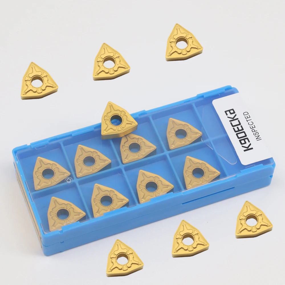 10PCS  WNMG080408 TM CA4025 High Quality Carbide Inserts External Turning Tool CNC Lathe Tools Metal Blade
