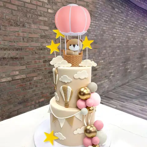 56 पीस बॉल केक पिक्स रंगीन बॉल के आकार का केक टॉपर पर्ल बॉल्स कपकेक केक इन्सर्ट टॉपर जन्मदिन की पार्टी शादी की सजावट के लिए 8 best sales भालू केक टॉपर - №7