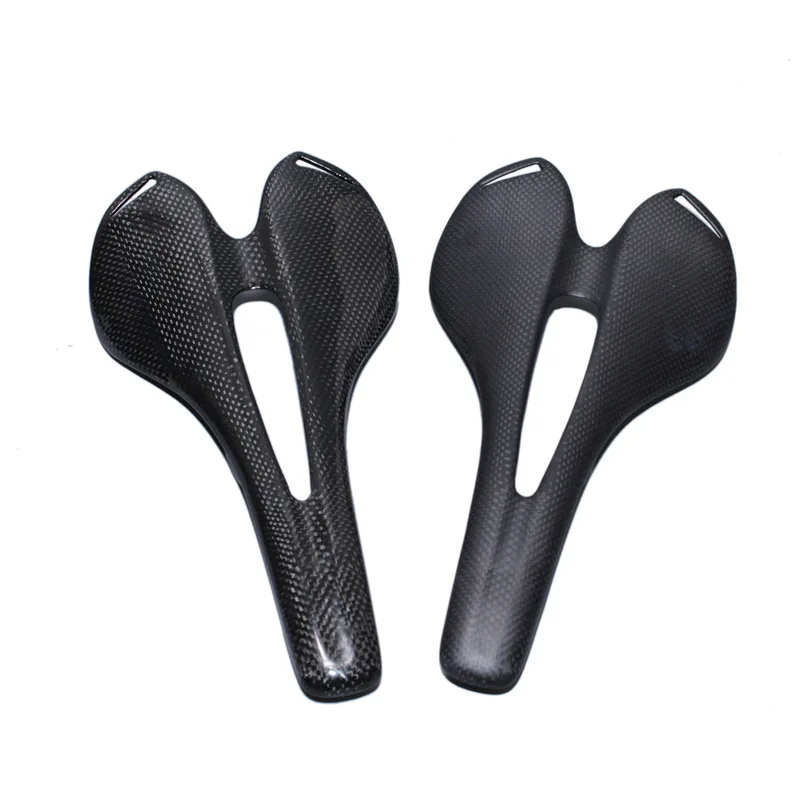 Factory Wholesale No Label Full Carbon Fiber Mountain Bike Road Bike Saddle Seat Unisex Adults