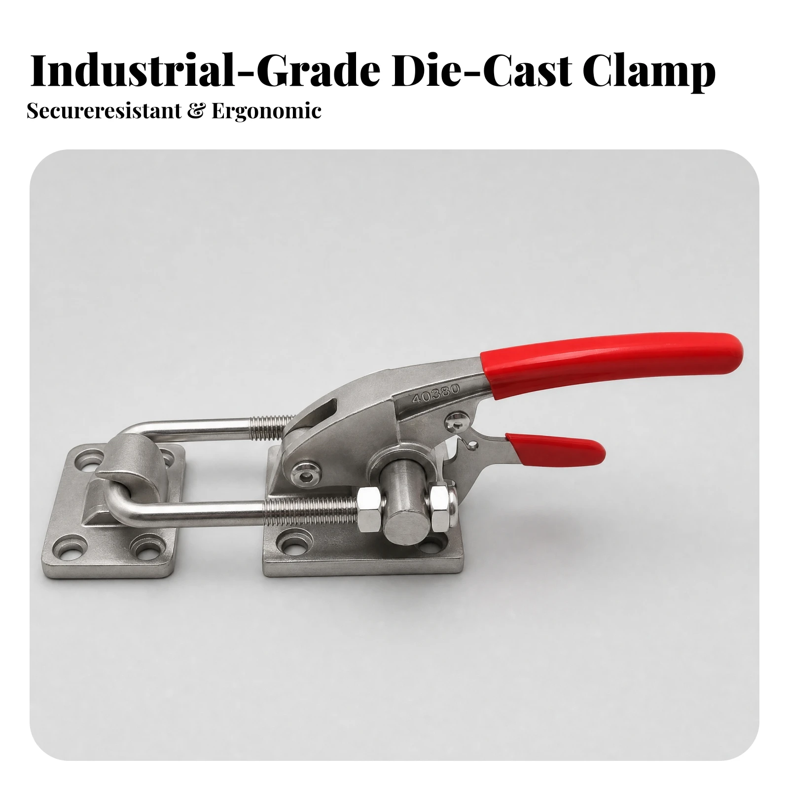 Toggle Clamp with Self-Locking Design Quick-Release Self-Locking Toggle Clamp Hardware High Load Capacity Strong for Woodworkers