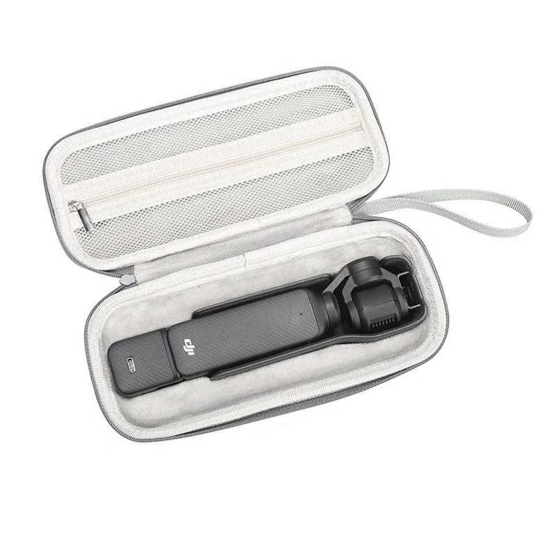 حقيبة صغيرة محمولة من النايلون بغطاء صلب مقاومة للصدمات لتخزين كاميرا Gimbal بمقبض ملولب لملحقات DJI Osmo Pocket 3