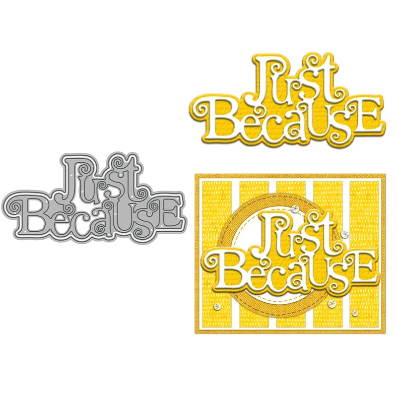 

Just Because Mini Cutting Dies DIY Scrapbooking Supplies Metal Dies Knife Mold For Card Making Albums Decor