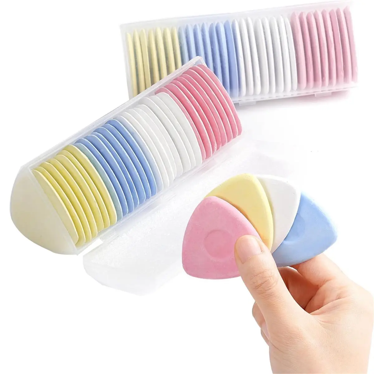 60pc Tailor'S Triangle Fabric Chalk Markers Precise for Quilting & Sewing