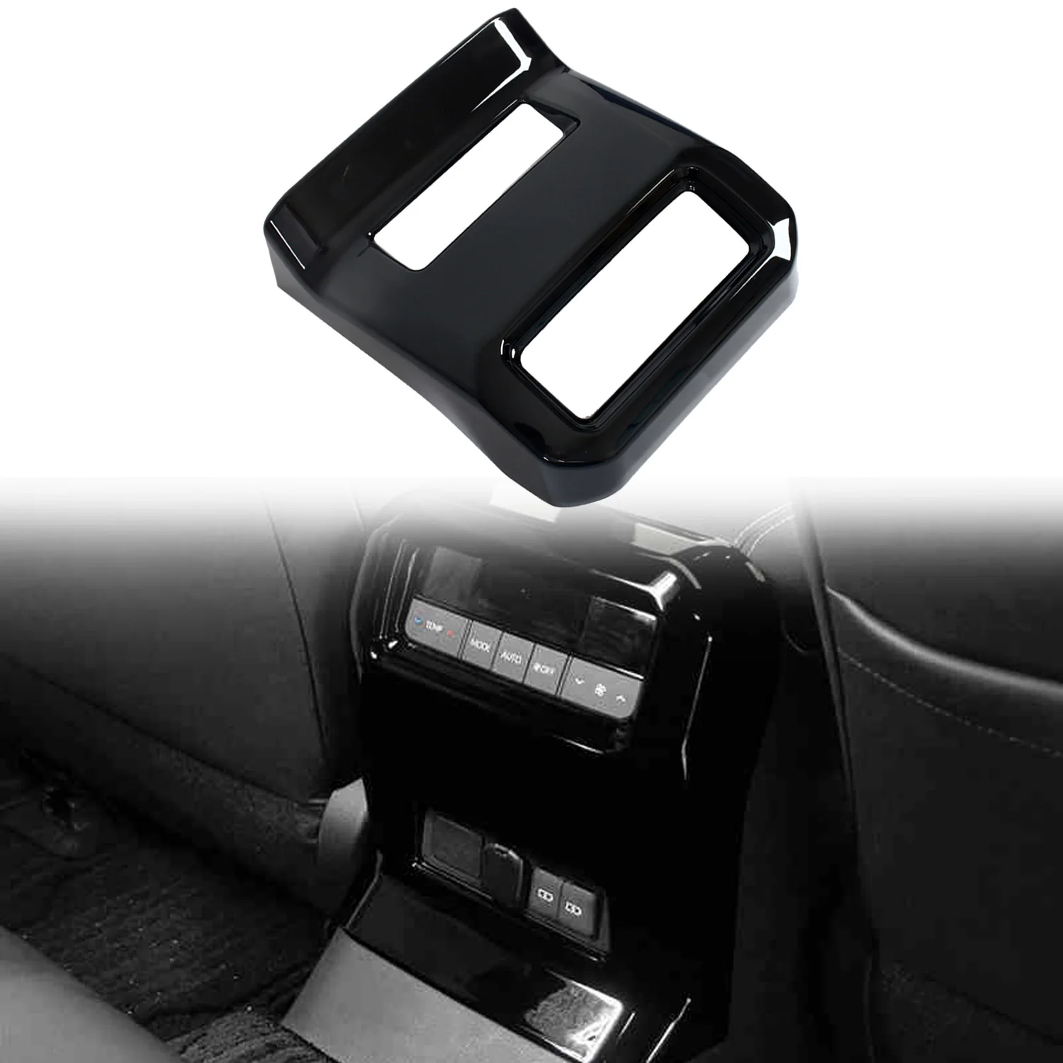 

For Toyota Land Cruiser 250 Prado LC250 2024 Car Interior Rear Armrest Air Outlet Vent Cover Decor Trim ABS Accessories 1pcs