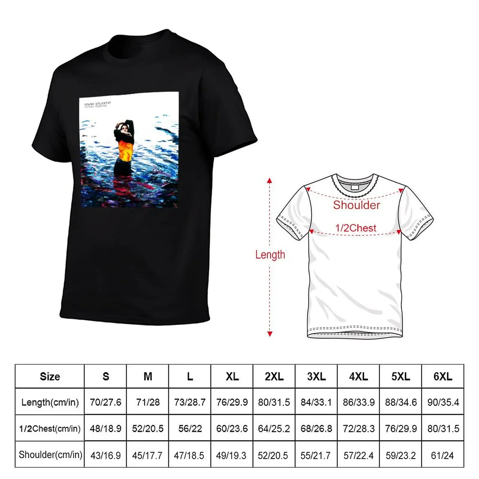 Skinny Dipping Stand Atlantic T-Shirt oversized t shirt custom t-shirts korean fashion slim fit t shirts for men