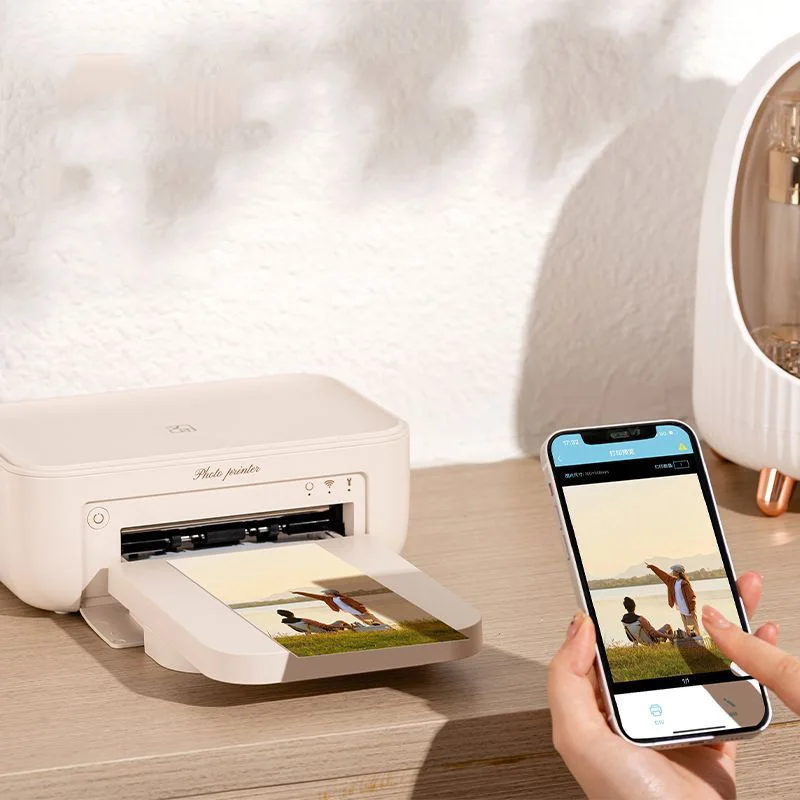 

Фотопринтеры CP4100 Мгновенный фотопринтер высокого разрешения 300 точек на дюйм CP4100 Термосублимационный беспроводной фотопринтер