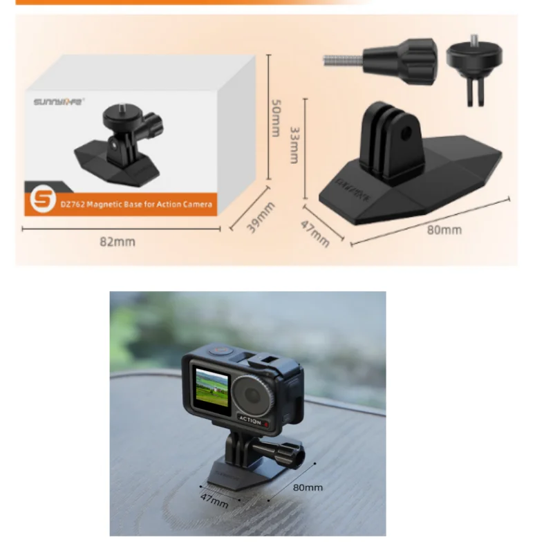 ISURE MARINE OSMO360/Pocket3 Sports Camera Magnetic Base Action5 Expansion Adapter Bracket