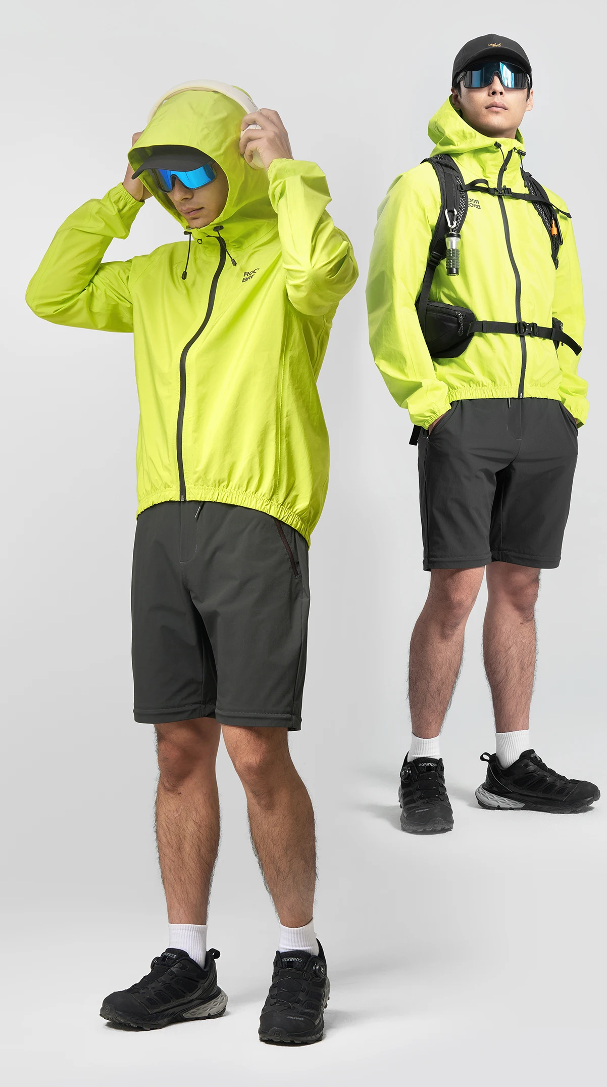 ROCKBROS Wasserdichte Winddichte Jacke, Schwerregenjacke, Mountainbike- und Straßenrad-Regenjacke für Männer und Frauen – Detail 19