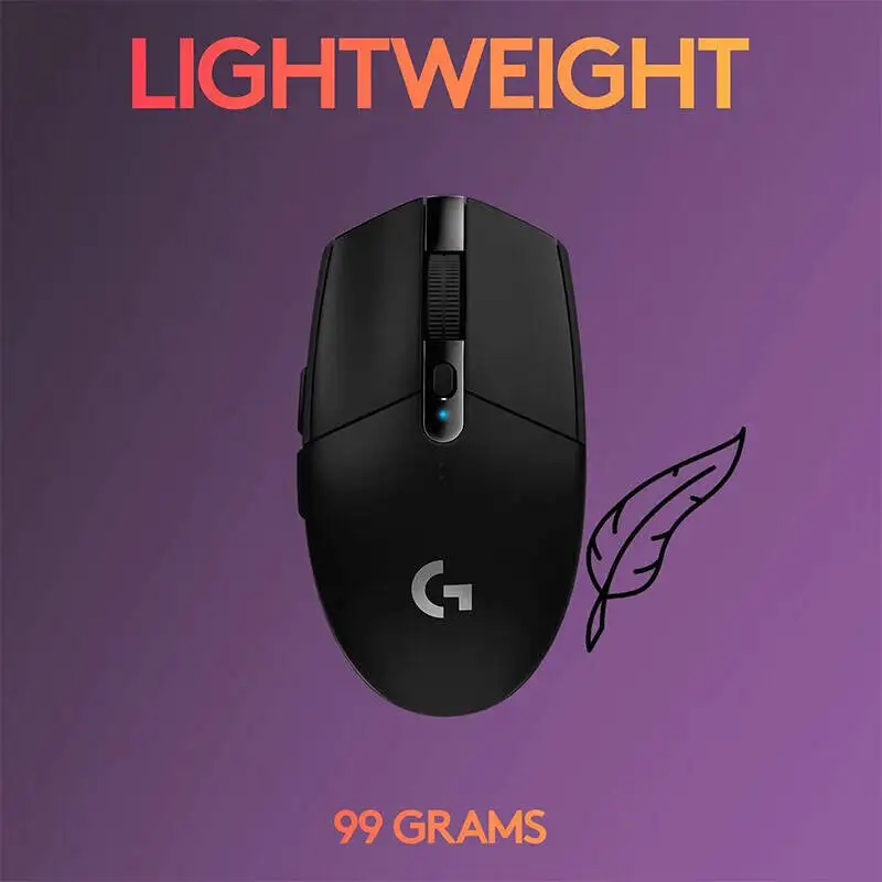 G305 Logitech LIGHTSPEED Game Mouse 6 Configurable Buttons Stable Under Strong Wireless Interference PC Mac